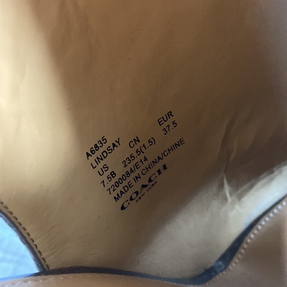 Coach Lindsay leather wedge heels - Picture 7 of 7